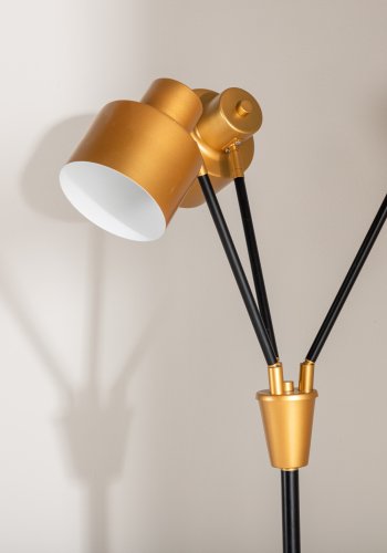 VENTURE DESIGN Vifta gulvlampe - messing og sort stl