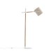 VENTURE DESIGN Dennis gulvlampe - beige hr og hvid/natur stl