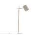 VENTURE DESIGN Dennis gulvlampe - beige hr og hvid/natur stl
