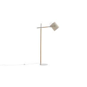 VENTURE DESIGN Dennis gulvlampe - beige hr og beige/natur stl