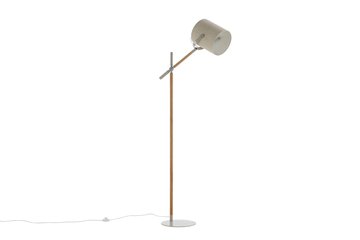 VENTURE DESIGN Dennis gulvlampe - beige hr og beige/natur stl