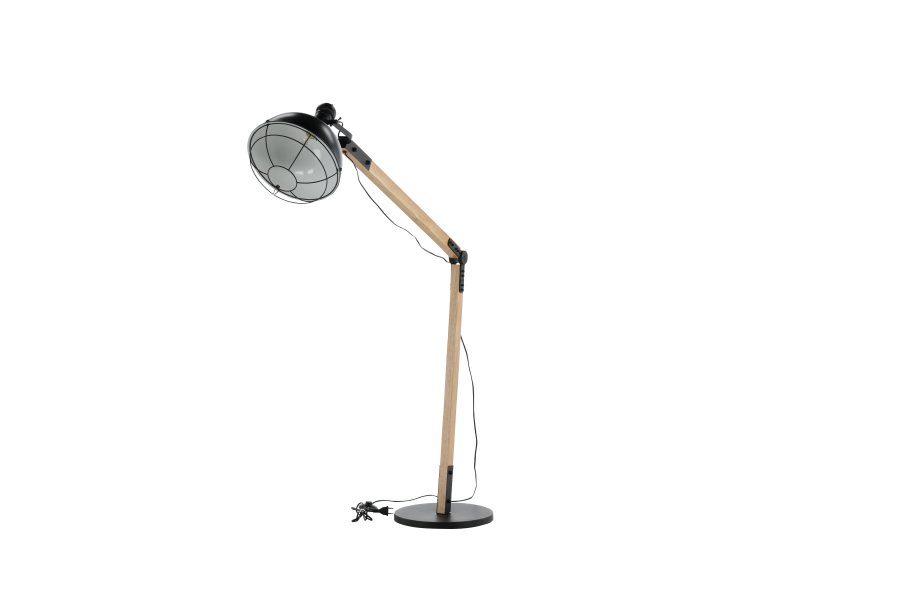 VENTURE DESIGN Kick gulvlampe - natur og sort stl