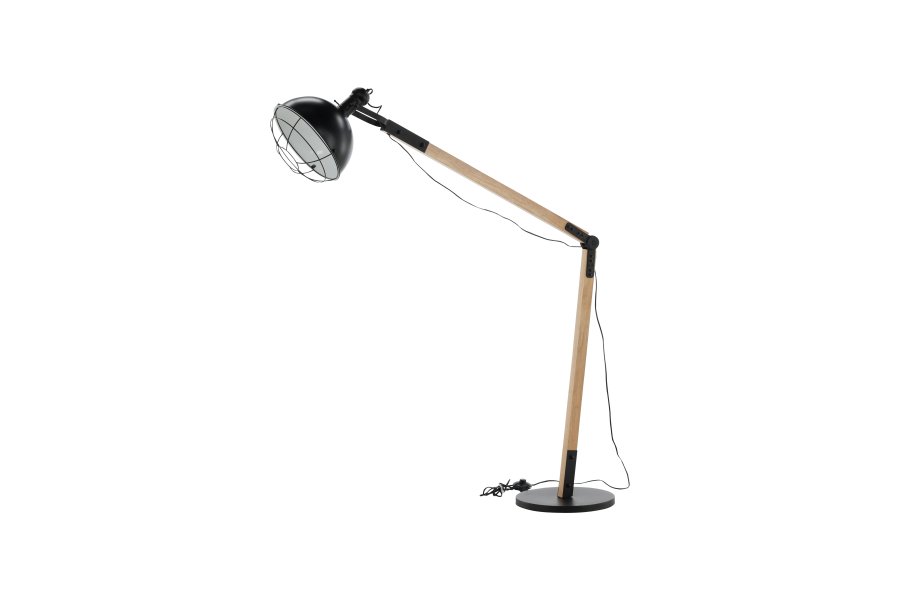 VENTURE DESIGN Kick gulvlampe - natur og sort stl