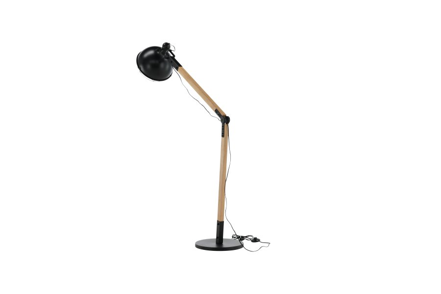 VENTURE DESIGN Kick gulvlampe - natur og sort stl