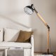 VENTURE DESIGN Kick gulvlampe - natur og sort stl