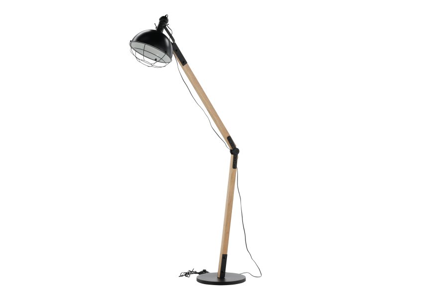 VENTURE DESIGN Kick gulvlampe - natur og sort stl