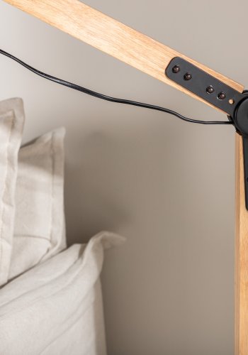 VENTURE DESIGN Kick gulvlampe - natur og sort stl