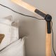VENTURE DESIGN Kick gulvlampe - natur og sort stl