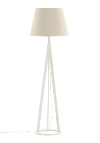 VENTURE DESIGN Kona gulvlampe - linned og hvid gummitr