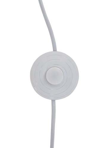 VENTURE DESIGN Kona gulvlampe - linned og espresso gummitr