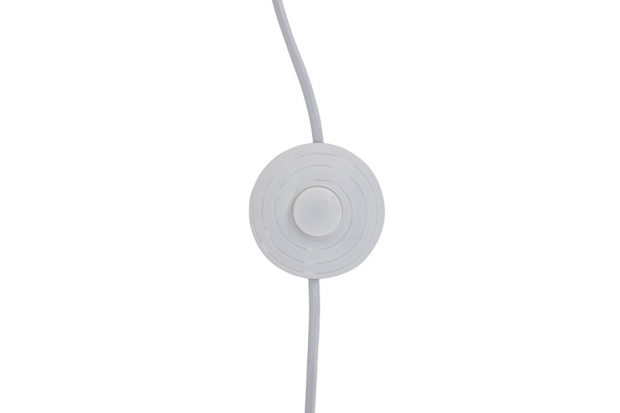 VENTURE DESIGN Kona gulvlampe - linned og espresso gummitr