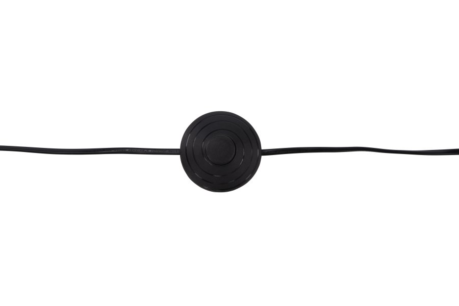 VENTURE DESIGN Kona gulvlampe - linned og sort gummitr