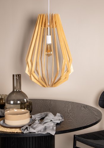 VENTURE DESIGN Spider loftlampe - natur PVC og stl