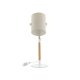 VENTURE DESIGN Dennis bordlampe - beige hr og hvid/natur stl
