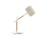 VENTURE DESIGN Dennis bordlampe - beige hr og hvid/natur stl