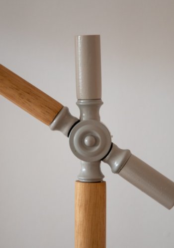 VENTURE DESIGN Dennis bordlampe - beige hr og beige/natur stl