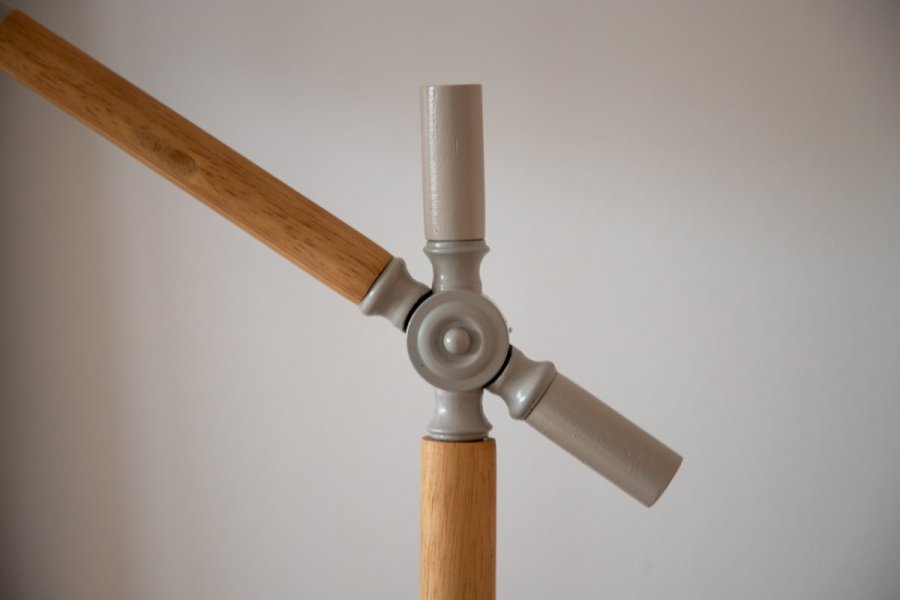 VENTURE DESIGN Dennis bordlampe - beige hr og beige/natur stl