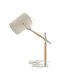 VENTURE DESIGN Dennis bordlampe - beige hr og beige/natur stl