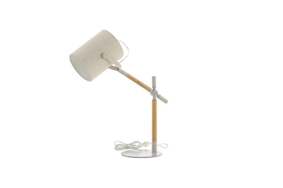 VENTURE DESIGN Dennis bordlampe - beige hr og beige/natur stl