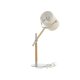 VENTURE DESIGN Dennis bordlampe - beige hr og beige/natur stl