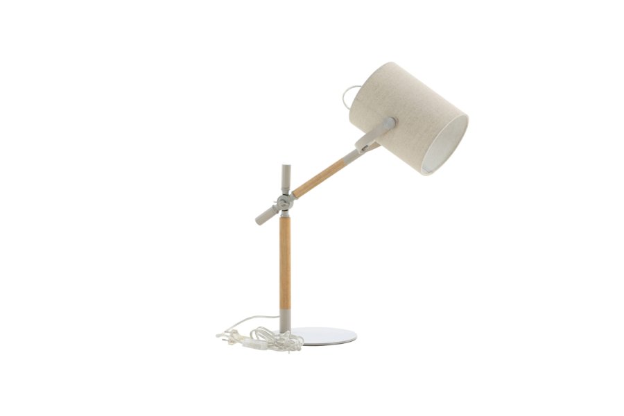 VENTURE DESIGN Dennis bordlampe - beige hr og beige/natur stl