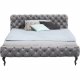KARE DESIGN Desire velvet Silver Grey sengeramme - gr polyester/massiv bg (200x200)