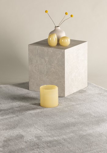 VENTURE DESIGN Blanca gulvtppe, rektangulr - lysegr polyester (290x200)