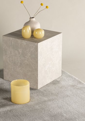 VENTURE DESIGN Blanca gulvtppe, rektangulr - lysegr polyester (290x200)