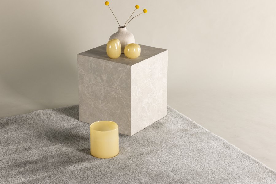 VENTURE DESIGN Blanca gulvtppe, rektangulr - lysegr polyester (290x200)