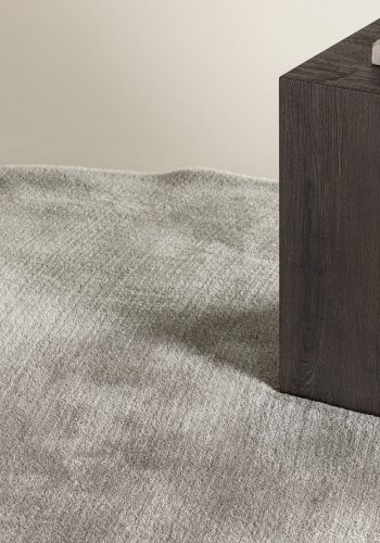 VENTURE DESIGN Blanca gulvtppe, rund - lysegr polyester (200)