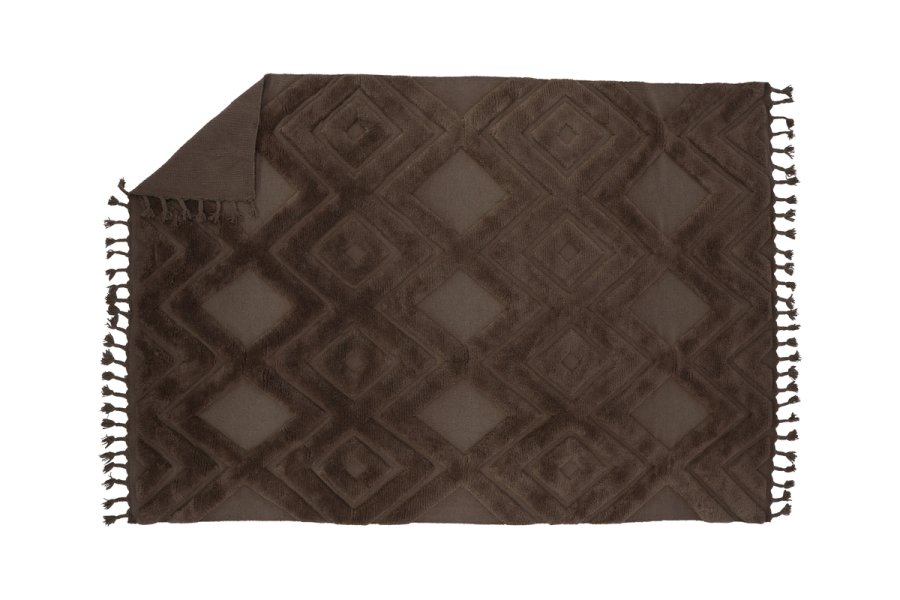 VIND COLLECTION Dahliawool gulvtppe, rektangulr - brun nougat uld (300x200)