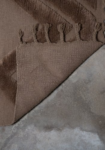 VIND COLLECTION Dahliawool gulvtppe, rektangulr - brun nougat uld (300x200)