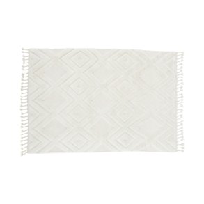 VIND COLLECTION Dahliawool gulvtppe, rektangulr - hvid uld (300x200)