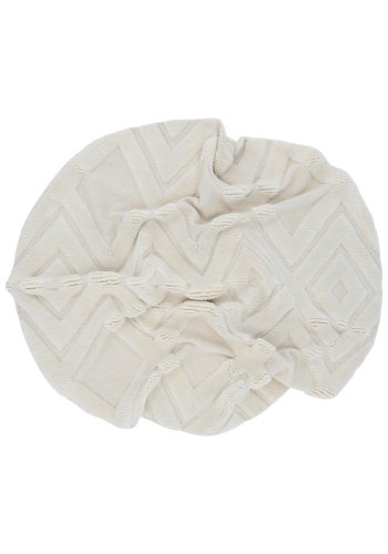 VIND COLLECTION Dahliawool gulvtppe, rund - hvid uld (200)