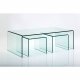 KARE DESIGN Clear Club sofabord - glas (3/st)