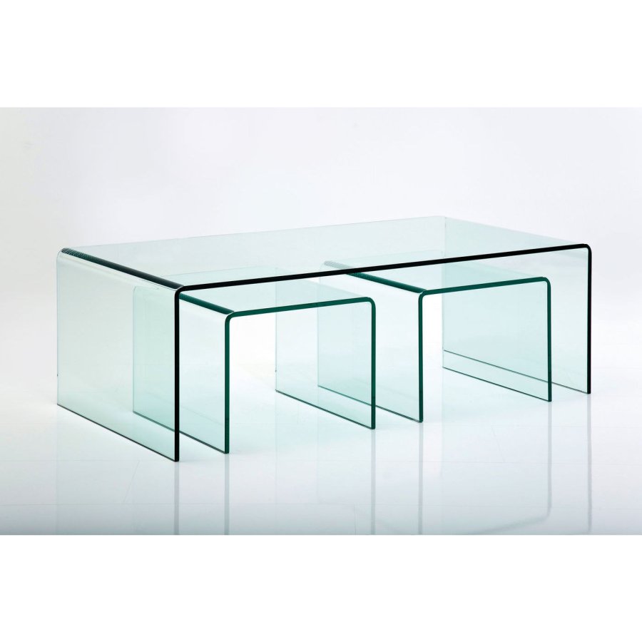 KARE DESIGN Clear Club sofabord - glas (3/st)