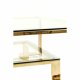 KARE DESIGN Gold Rush sofabord - glasplade og guld stl (120x120)