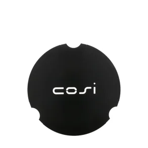 COSI FIRES Cosi bordplade, rund glaskant L til ildbord, rund - sort stl (53)