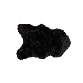 VENTURE DESIGN Katy skind, rektangulr - sort akryl falsk pels (60x90)