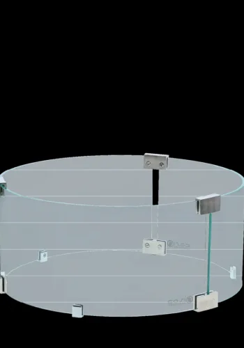COSI FIRES Cosi rund glaskant L beskyttelsesglas - klar glas (21x52,5)