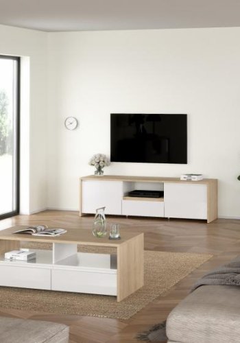 TVILUM Next Vitrine 1 lge + 1 glaslge + 2 skuffer