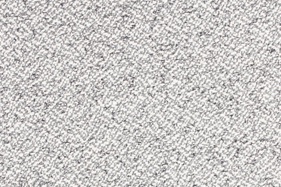 WHITE LABEL LIVING Milou bnk, m. 1 hylde - gr stof og metal (90x35)