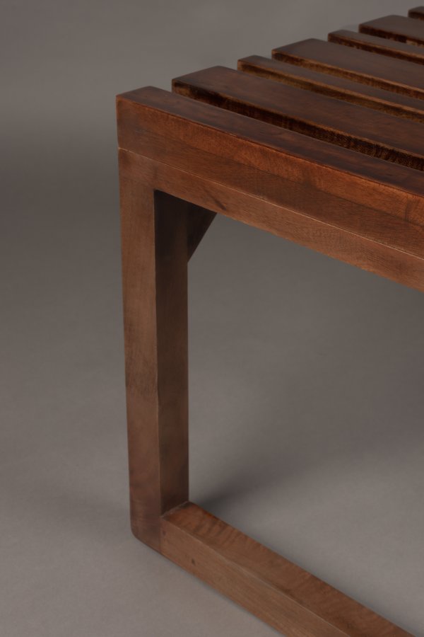 DUTCHBONE Jakub bnk, rektangulr - valnddefarvet mangotr (70x40)