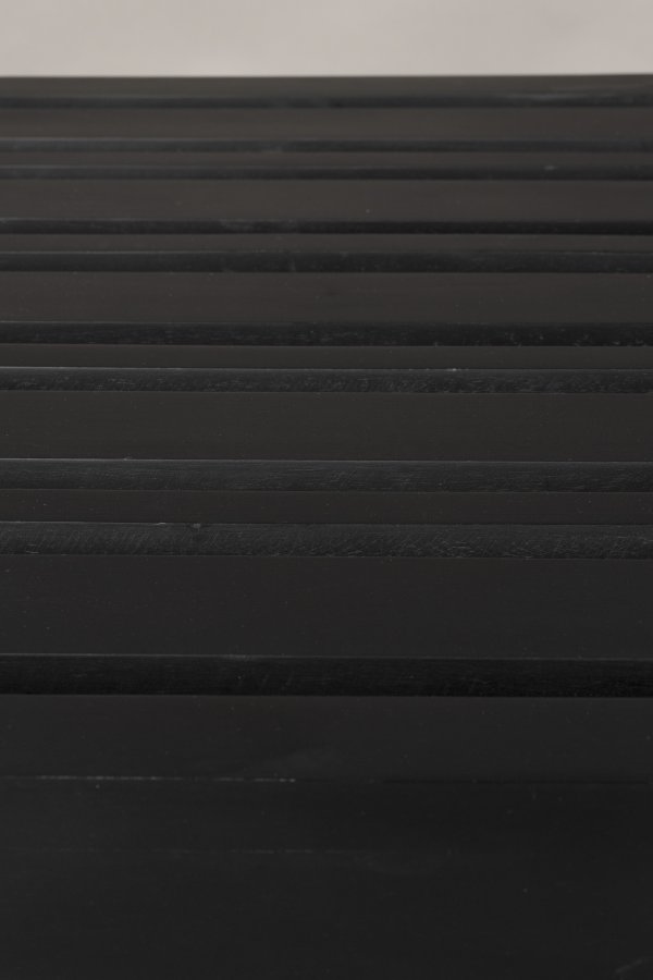 DUTCHBONE Jakub bnk, rektangulr - sort mangotr (70x40)