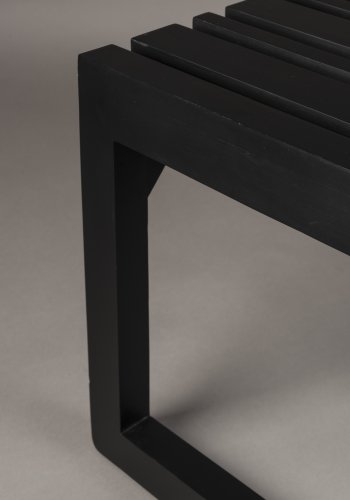 DUTCHBONE Jakub bnk, rektangulr - sort mangotr (70x40)