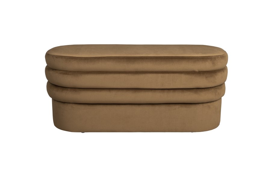 DUTCHBONE Aditi bnk, oval - brun polyester (93x35)