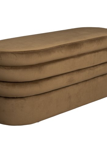 DUTCHBONE Aditi bnk, oval - brun polyester (93x35)