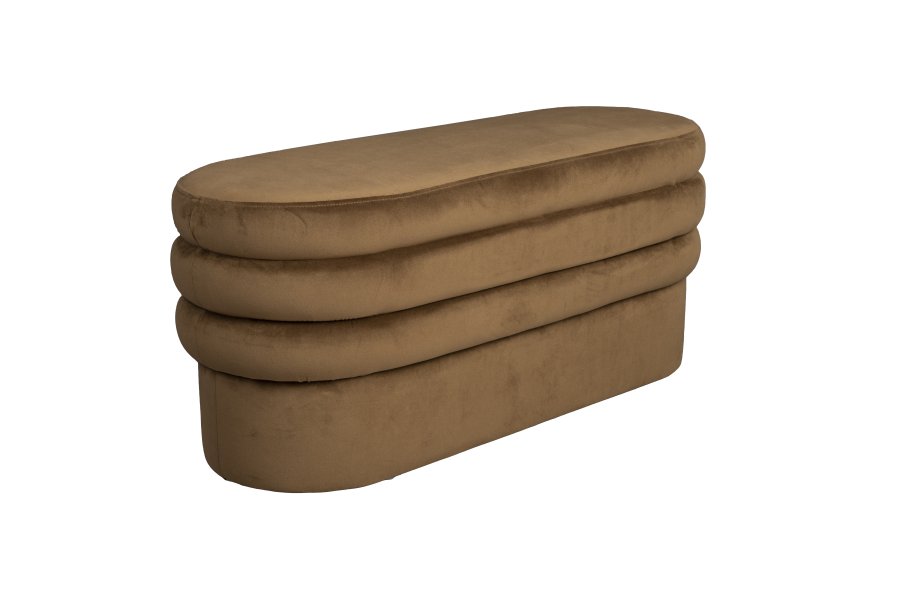 DUTCHBONE Aditi bnk, oval - brun polyester (93x35)