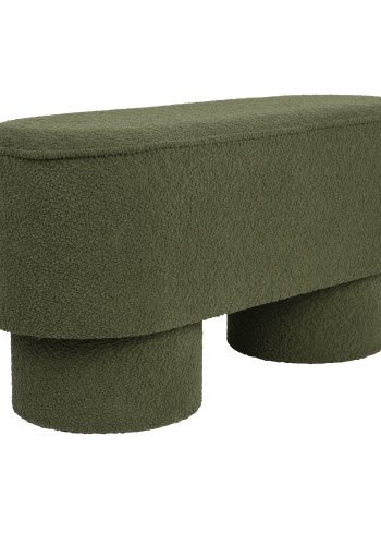 WHITE LABEL LIVING Marcos bnk, oval - grn polyester (93x35)