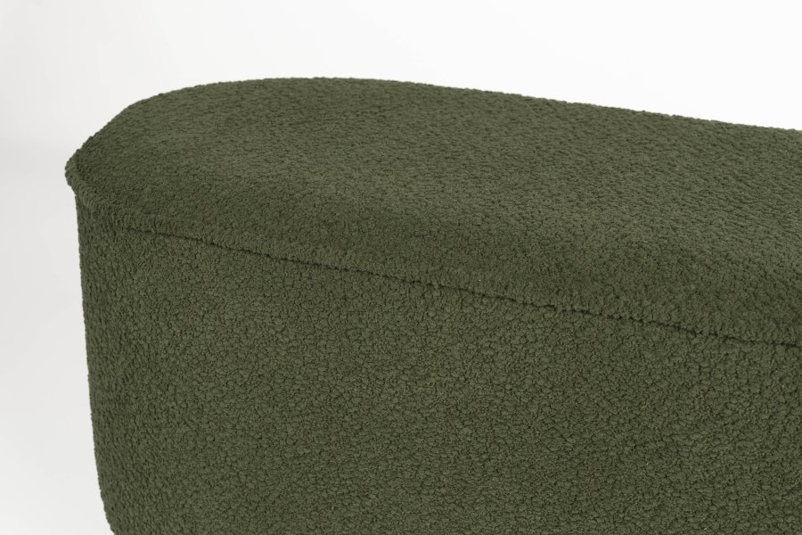 WHITE LABEL LIVING Marcos bnk, oval - grn polyester (93x35)